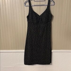 Prana Black and White Striped Dress